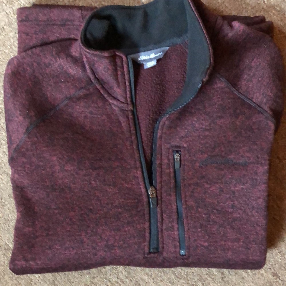 Quarter zip pullover sweater